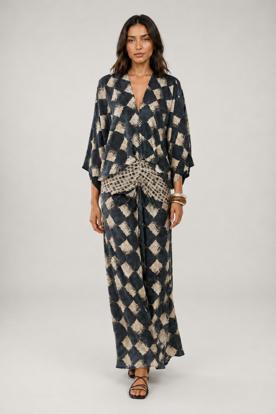 Maelia | Vestido Maxi Mosaico Mediterráneo