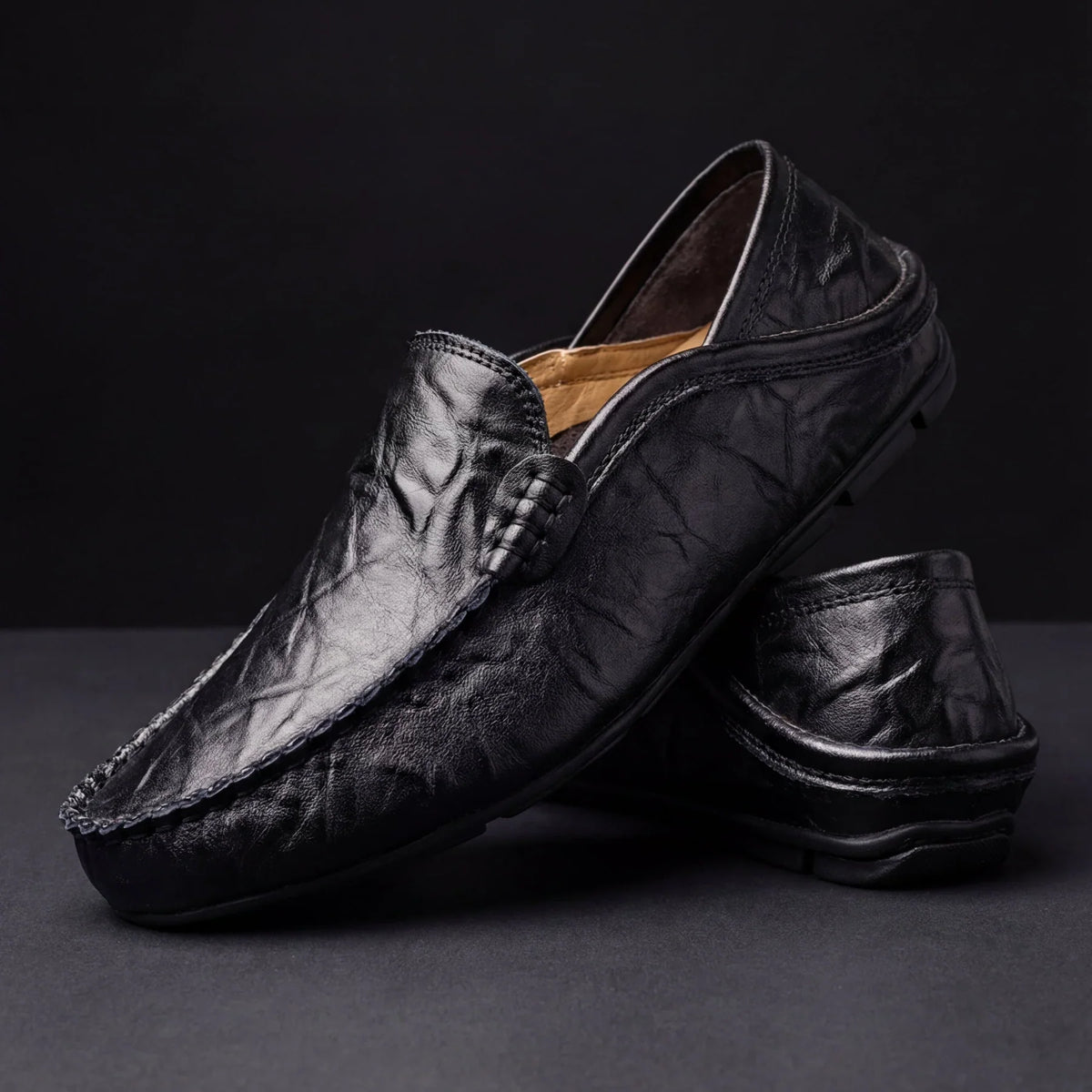 Mocasines de Piel con Soporte