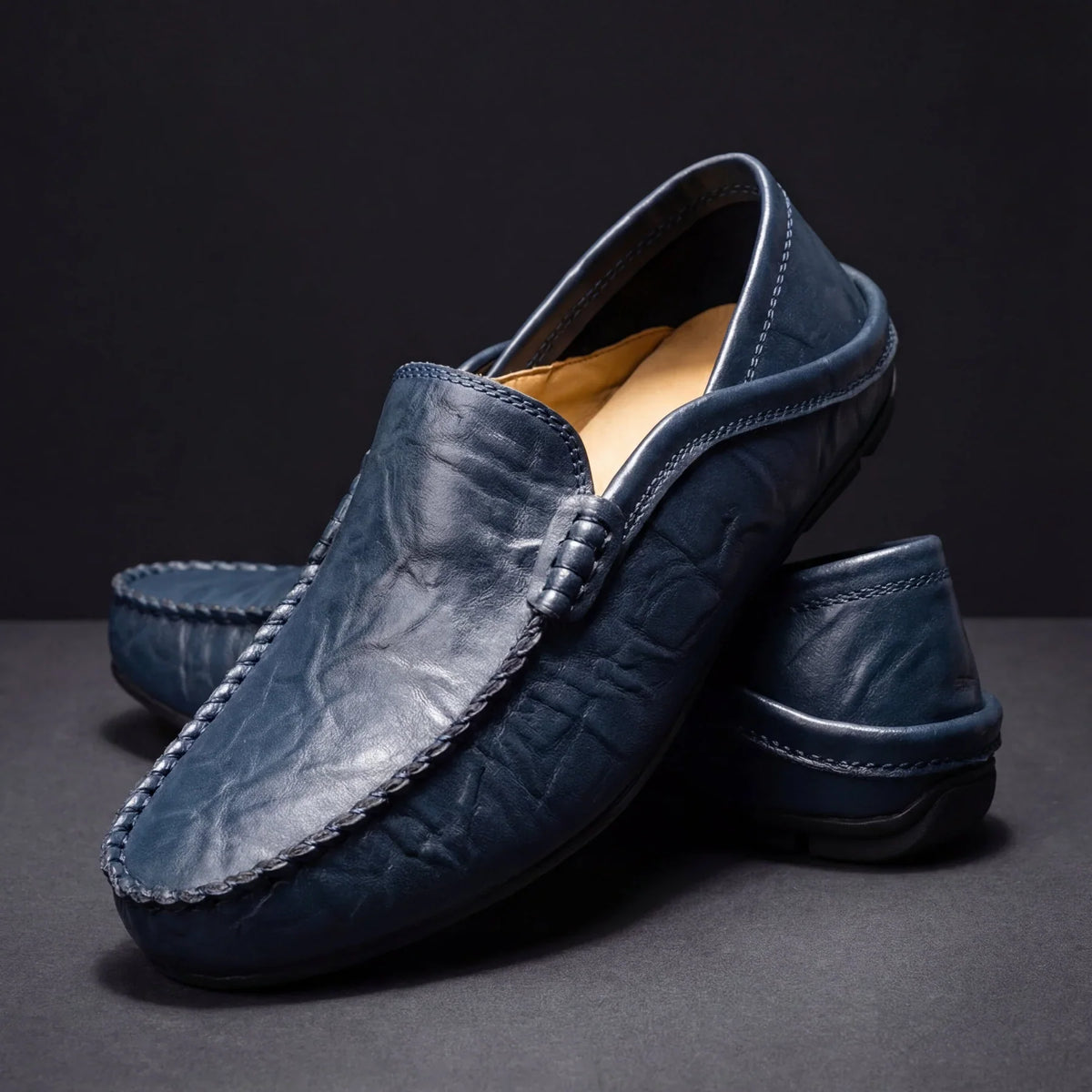 Mocasines de Piel con Soporte