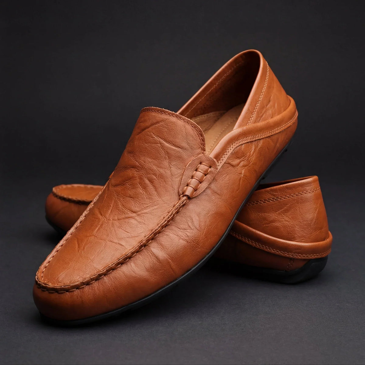 Mocasines de Piel con Soporte