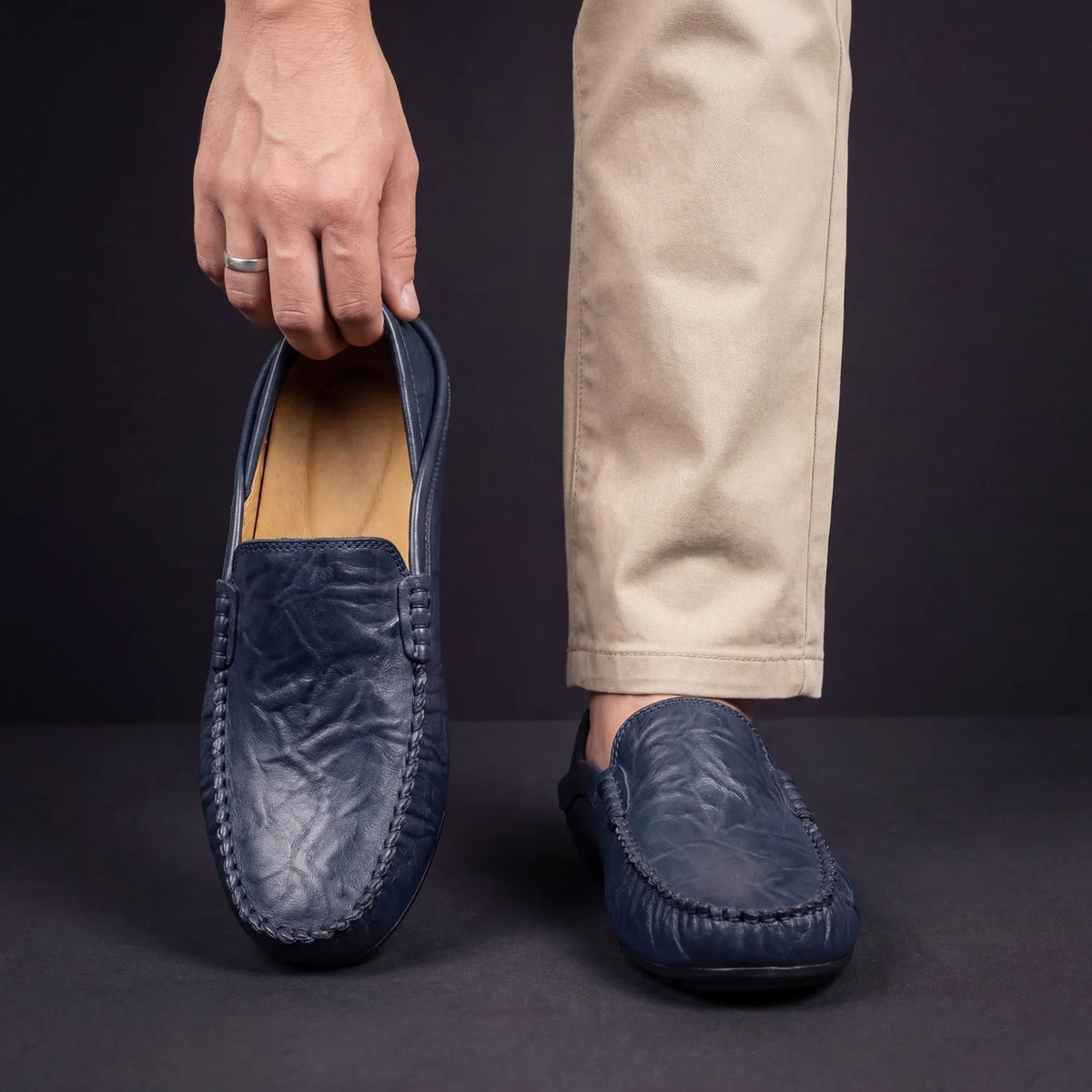 Mocasines de Piel con Soporte