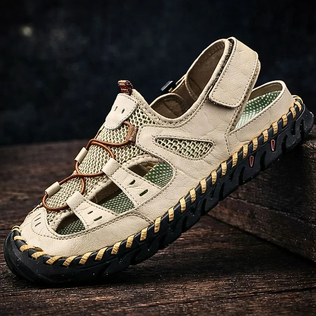 Sandalias de Cuero con Soporte