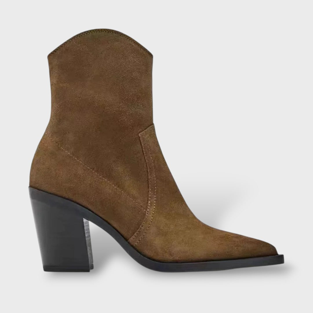 Botines de Ante Marrones Mujer