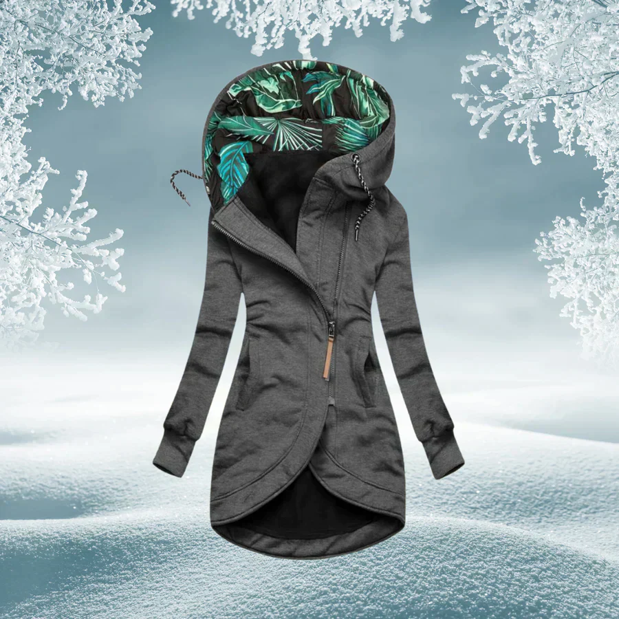 Chaqueta Ligera con Capucha y Tejido Elástico