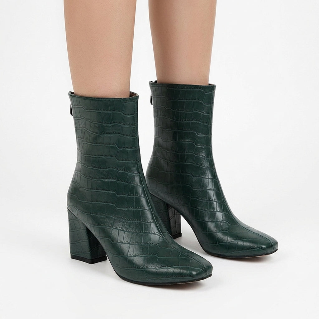 Botas Elásticas Puntera Cuadrada
