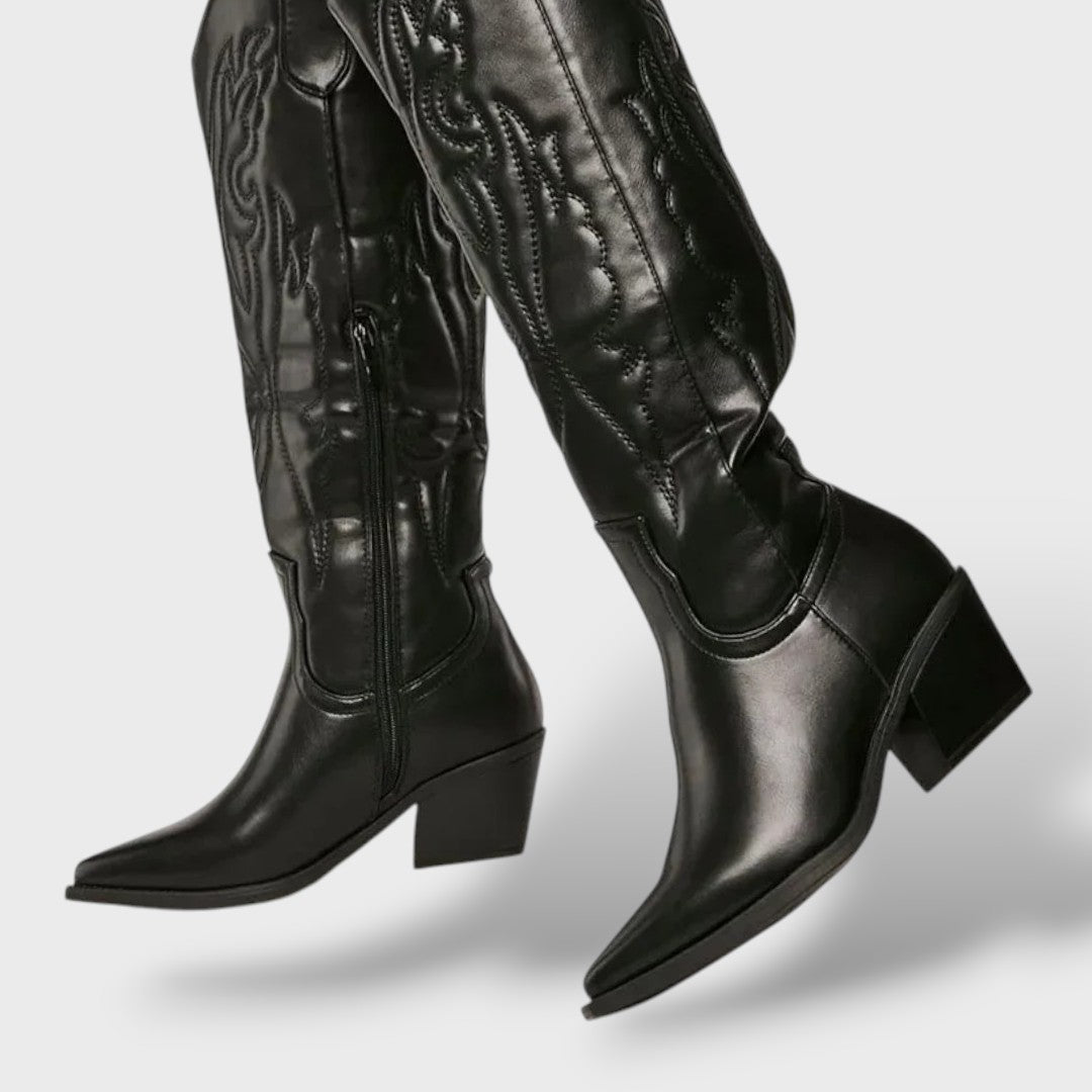 Botas Vaqueras Altas Mujer Vintage